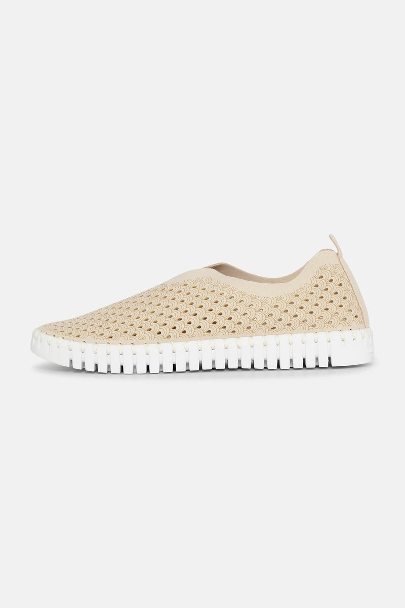 Ilse Jacobsen Uomo Tulip 144 Scarpe – Nylon E Poliuretano, Colore Black Pearled Ivory, Tacco Piatto, Taglia 46 EU