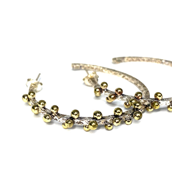 Bora 925/Gold Plated Hoops (Small)