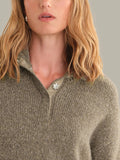 525 America Boxy Snap Front Henley