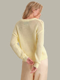 525 America IRIS Cotton Open Stitch Sweater