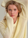 525 America IRIS Cotton Open Stitch Sweater