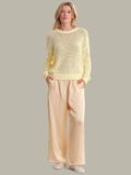 525 America IRIS Cotton Open Stitch Sweater