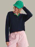 525 America Callen Contrast Henley Pullover