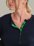 525 America Callen Contrast Henley Pullover