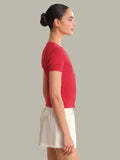 525 America Anna Short Sleeve Button Down Cardigan
