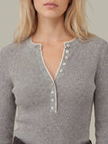 525 America Emmeline Rib Layered Henley