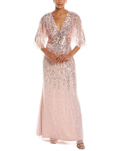 Aidan Mattox Fully Beaded Gown