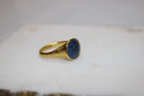 RAM 24K Gold Sapphire Ring