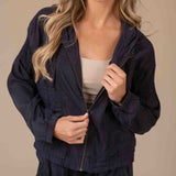 Marrakech Carly Solid Navy Blue Jacket