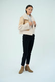 Marrakech Trisha Distressed Suede Sherpa Jacket