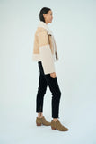 Marrakech Trisha Distressed Suede Sherpa Jacket