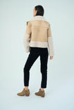 Marrakech Trisha Distressed Suede Sherpa Jacket