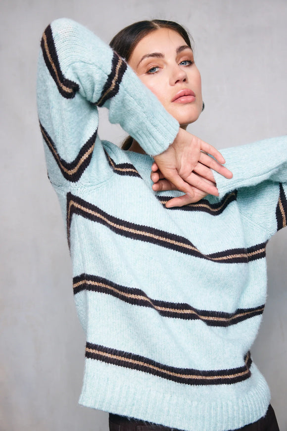 Line & Dot Dax Stripe Sweater