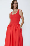 Pistola Alessia Smocked Drop Waist Dress