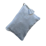 Chloe & Lex Silver Light Blue Flower Coin Purse