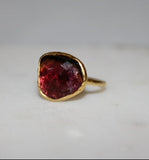 RAM 24k Gold Tourmaline Ring
