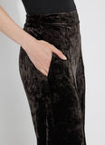 Lysse Shay Crushed Velvet Suit Pant Double Espresso