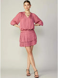 Current Air Andrea Pleated Mini Dress