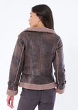 Marrakech Osha Faux Fur Biker Jacket