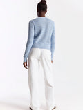 BRODIE Cable Twist Yarn Crew Neck Sweater