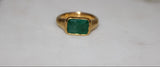 RAM 24K Gold Emerald Ring