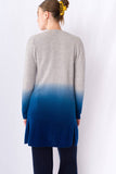 Cashmere Cloud Longline Dip Dyed Cardigan