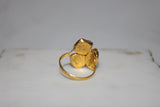 RAM 24K Gold Mult Tourmaline Ring