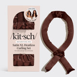 Kitsch Chocolate XL Satin Heatless Curling Set