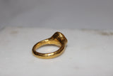 RAM 24K Gold Cornelian Ring