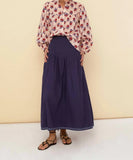 SONMER Cotton Midi Skirt