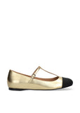 Bibi Lou Gold Daniella Ballerina Pumps