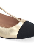 Bibi Lou Gold Daniella Ballerina Pumps