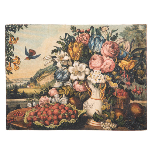 Siren Song Spring Bouquet Canvas Placemat