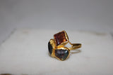RAM 24K Gold Mult Tourmaline Ring