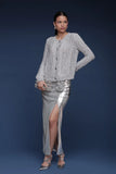Avec Les Filles Textured Knit Cardigan