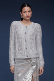 Avec Les Filles Textured Knit Cardigan