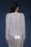 Avec Les Filles Textured Knit Cardigan