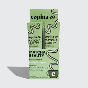 Copina Co. Matcha Beauty Plant-Based Collagen Support Drink Blend Stick Packs