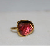 RAM 24k Gold Tourmaline Ring