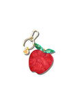 Solar Eclipse Hand-painted Apple Bag Charm + Keychain | Eco-Friendly