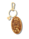 Solar Eclipse Hand-Painted Lucky Penny Bag Charm + Keychain | Eco-Friendly