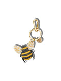 Solar Eclipse Hand-painted Honey Bee Bag Charm + Keychain | Eco-Friendly