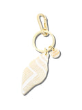 Solar Eclipse Hand-painted Conus Conch Bag Charm + Keychain | Eco-Friendly