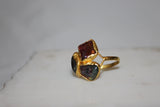 RAM 24K Gold Mult Tourmaline Ring