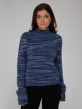 Autumn Cashmere Space Dye Boxy Mock