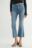 Just Black Denim The High Rise Crop Flare Jean