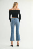 Just Black Denim The High Rise Crop Flare Jean