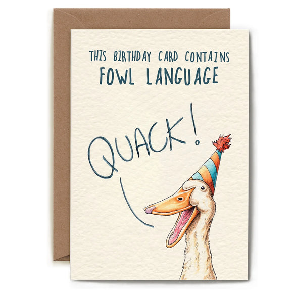 Hester & Cook Fowl Language Card