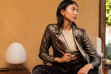 Marrakech Piper Metallic Moto Jacket