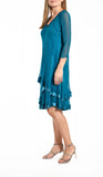 Komarov 3/4 SLV Layered Dress